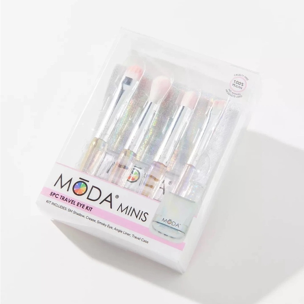 NWT MODA 5-Piece Mini Travel Eyeshadow Brush Kit